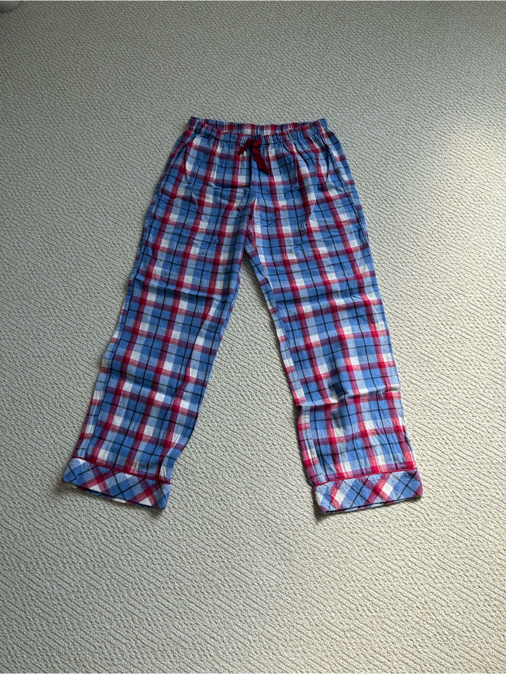 Joe Fresh Blue and Red Plaid Pajama Pants